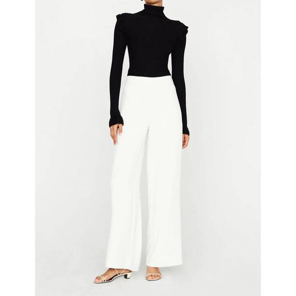 NEW MARIE OLIVER mia straight pant in white - Picture 2 of 4
